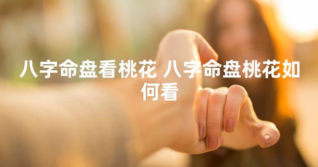 八字命盘看桃花 八字命盘桃花如何看
